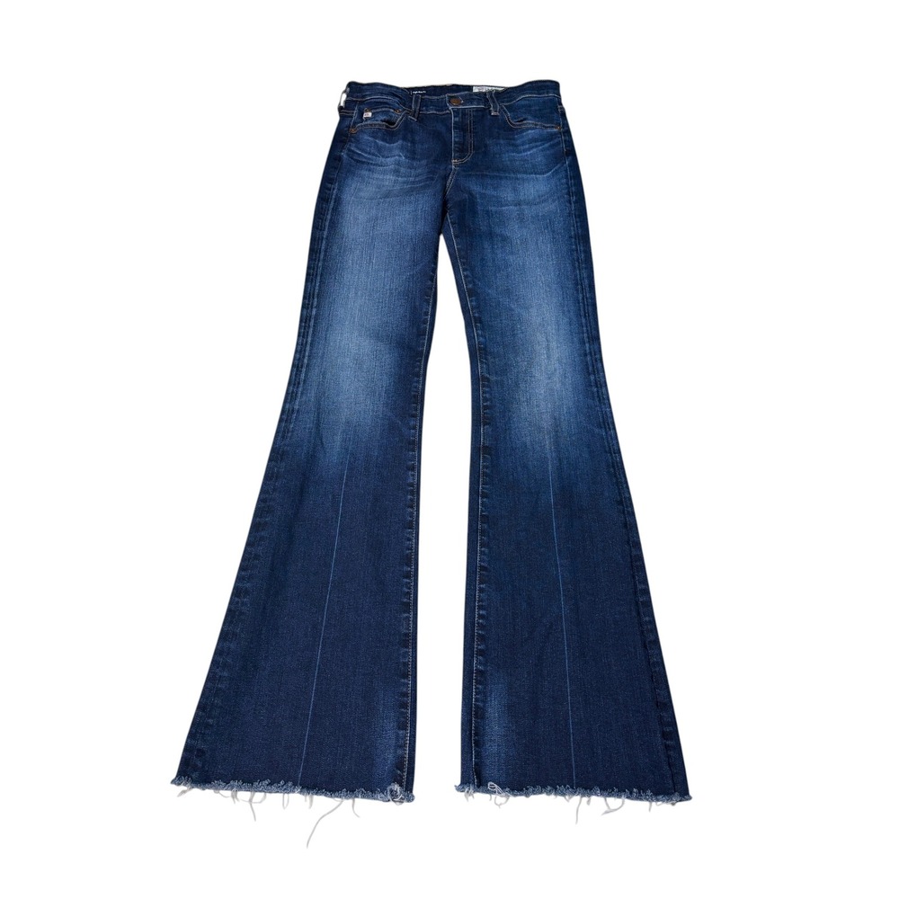 AG Adriano Goldschmied Farrah Boot High Rise Jeans Womens 28x32 Dark Wash Raw